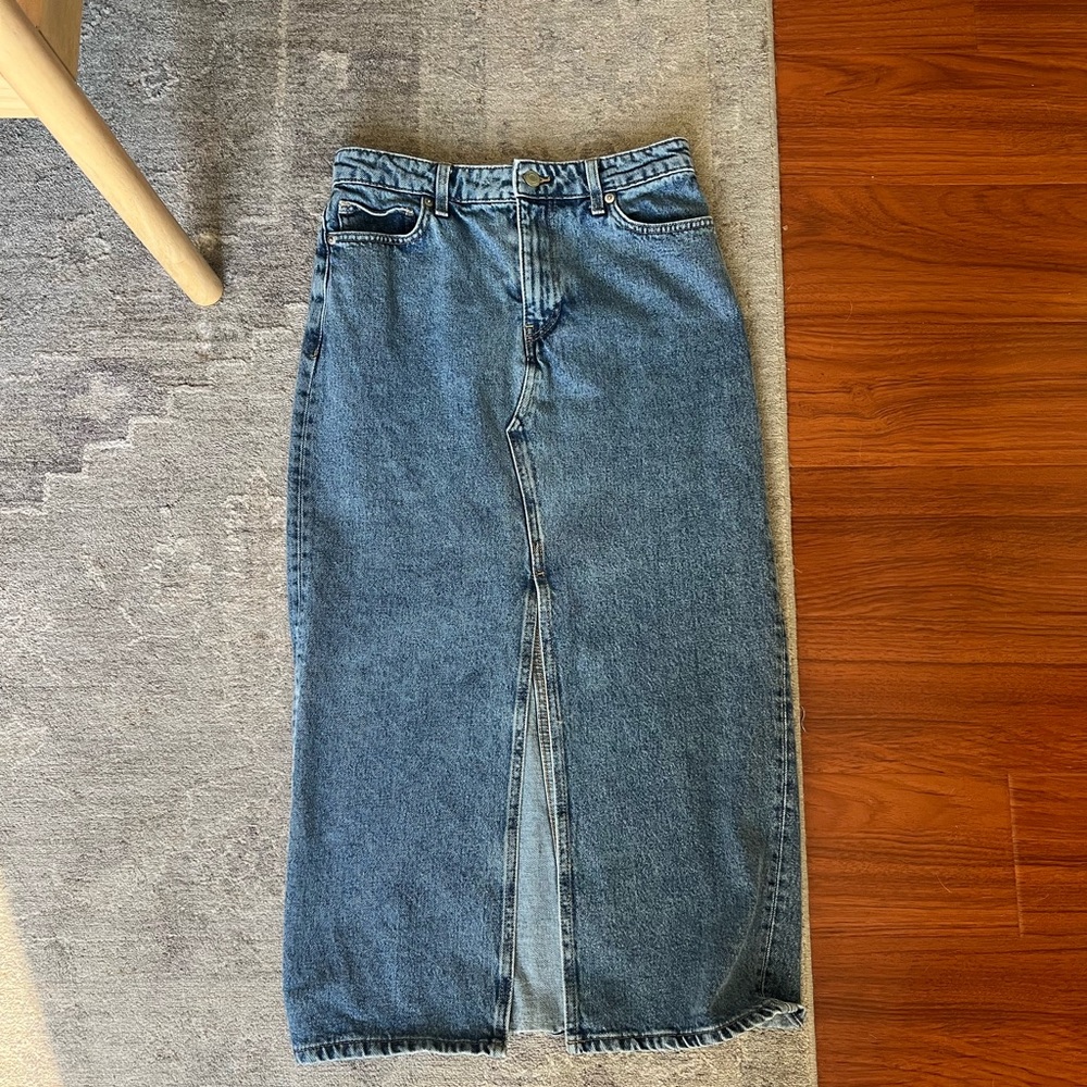 Denim Midi Skirt